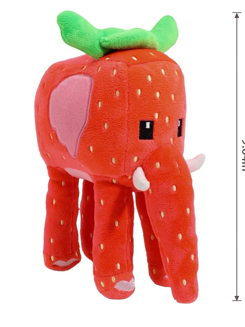 Italian brain, rot, -strawberry Elephant Plush Toy - Red